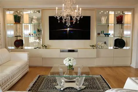 Salon moderne avec canapé haut de gamme.